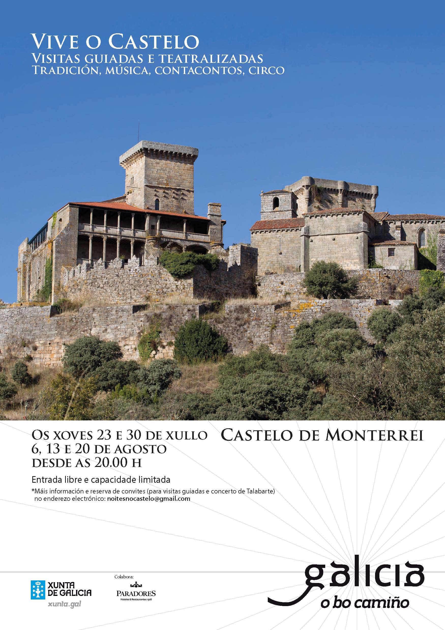 Visitas guiadas y teatralizadas para dinamizar turísticamente a o Castelo de Monterrei