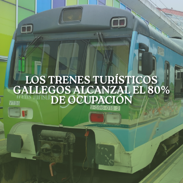 [:es]Los trenes turísticos de Galicia alcanzan el 80% de ocupaciónOs trens turísticos de Galicia acadan o 80% de ocupaciónTourist trains in Galicia reach 80% occupancy