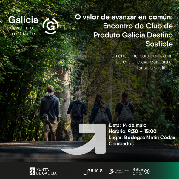 [:es]El valor de avanzar en com&uacute;n: el Cl&uacute;ster organiza una nueva edici&oacute;n del encuentro anual del Club de Producto ‘Galicia Destino Sostible’O valor de avanzar en com&uacute;n: o Cl&uacute;ster organiza unha nova edici&oacute;n do encontro anual do Club de Produto ‘Galicia Destino Sostible’The value of moving forward together: the Cluster organizes a new edition of the annual meeting of the 'Galicia Sustainable Destination' Product Club