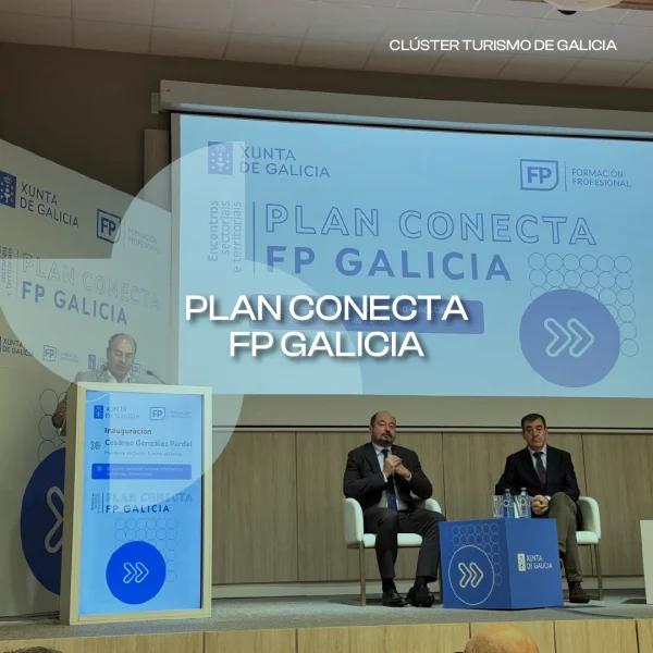 [:es]Cesáreo Pardal reivindica el valor de las profesiones turísticas en el Encuentro Sectorial del Plan Conecta FP GaliciaCesáreo Pardal reivindica o valor das profesións turísticas no Encontro Sectorial do Plan Conecta FP GaliciaCesáreo Pardal emphasizes the value of tourism professions at the Conecta FP Galicia Plan Sector Meeting
